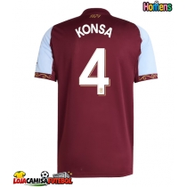 Camisa de Futebol Aston Villa Ezri Konsa #4 Equipamento Principal 2025-26 Manga Curta